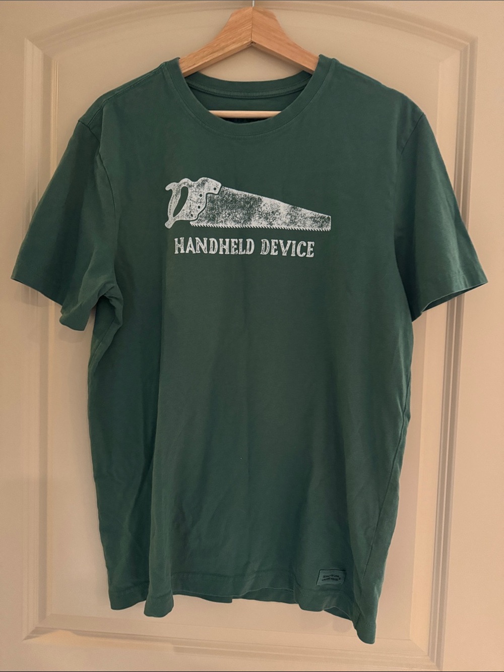 Life Is Good Forest Green 'Handheld Device' Graphic Tee
